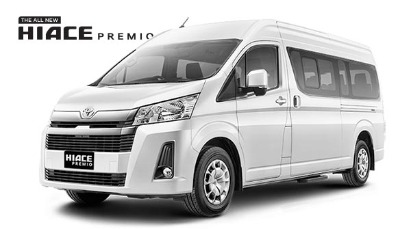 White Putih Toyota New Hiace Premio