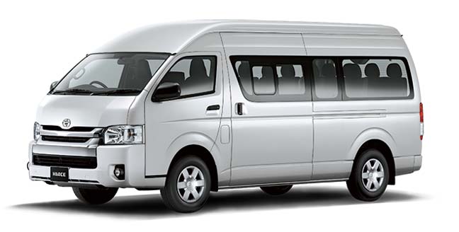 Silver Mica Metallic Toyota New Hiace Commuter