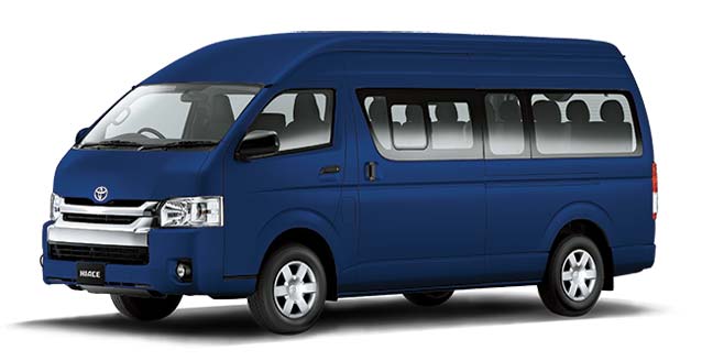 Dark Blue Mica Biru Toyota New Hiace Commuter
