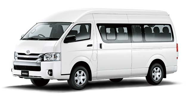 White Putih Toyota New Hiace Commuter